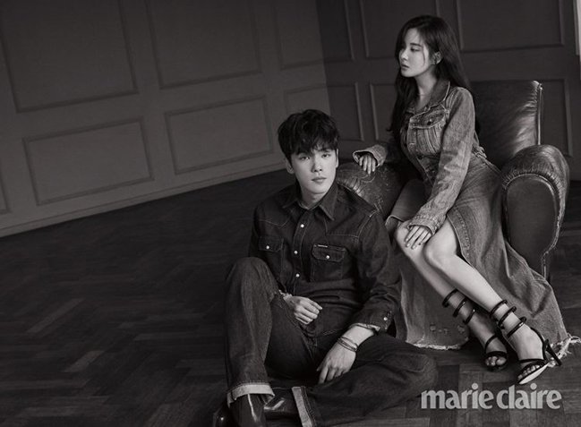 Ким Чжон Хён и Сохен в фотосессиии для Marie Claire  August 2018