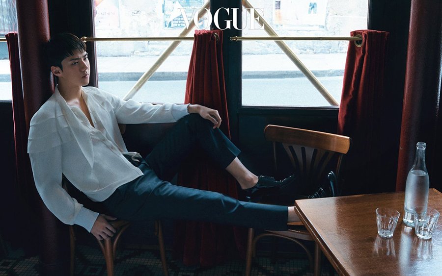 Сехун (EXO) в фотосессии для Vogue Korea August 2018
