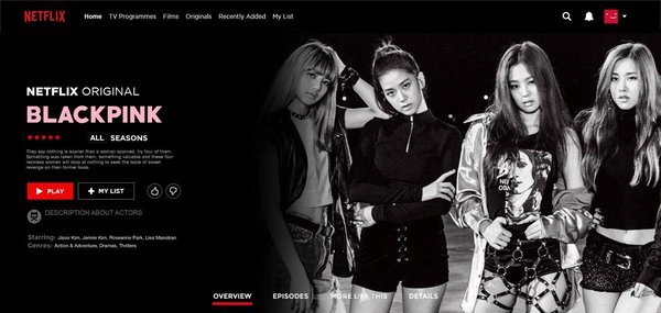 Взрывной фильм группы BLACKPINK начнет транслироваться на Netflix